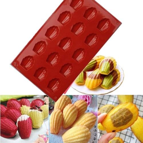 DIY Cake Silicone Mold Shell Shaped /Madeleine Mold / Chocolate Kids Christmas Cakes Kitchen Bake Bakeware Cake Decorating Tools