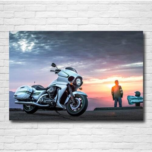 Modern Painting Wallpaper Kawasaki VN 1700 Vaquero Motorcycles Wall Art Posters Canvas Prints for Home Room Decor