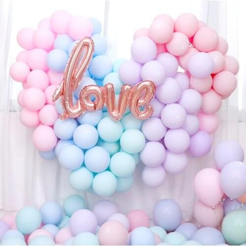 12inch/100pcs Single Layer Candy Color Latex Balloon Blue Pink Purple Adult Children Birthday Party Wedding Room Decoration Prop