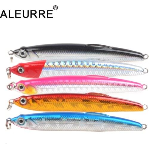 ALEURRE High Quality 1pcs Thrill Stick Fishing Lure 7cm 10g Sinking Pencil Long casting Shad Minnow Artificial Bait Pike Lures