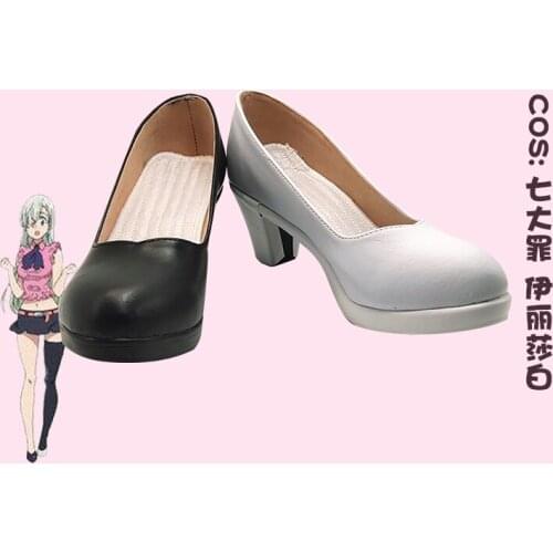 Japanese Anime The Seven Deadly Sins Cosplay Shoes Harujuku Women/men Elizabeth Liones Cos Lolita Shoe Customized