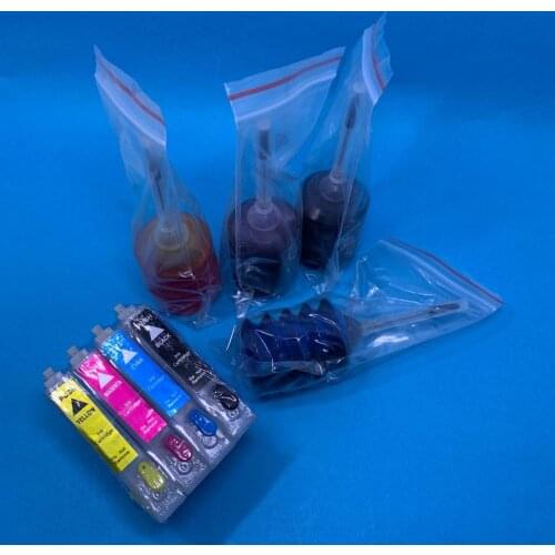 YOTAT T3471 Refillable Ink Cartridge with ARC chip T34XL T3471-T3474 T3461-T3464 for Epson Workforce Pro WF-3725DWF WF-3720DWF