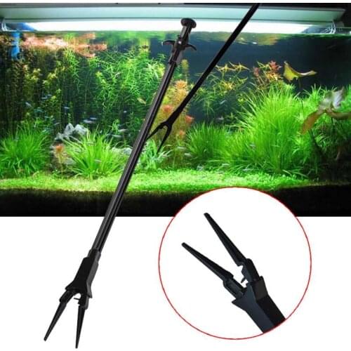 Clamp Clip Aquarium Tongs Aquarium Tweezers Extra Long 50CM Fish Tank Plants Seaweed Cleaner Plastic Pliers Pinchers Algae