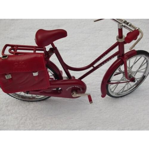 1/6 Soldier model accessories female metal red bicycle model with leather bag 12 inch doll available