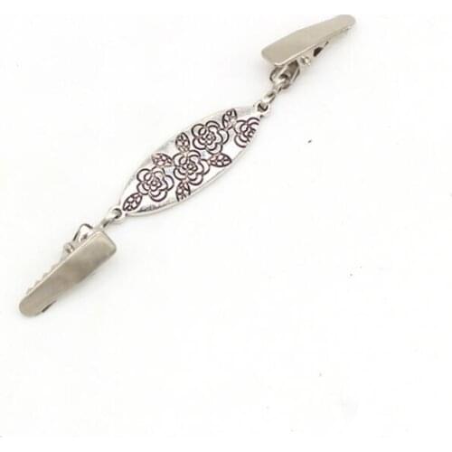 1 pcs retro metal buckle sweater cardigan clip brooch fashion metal button clothing decoration clothing hook