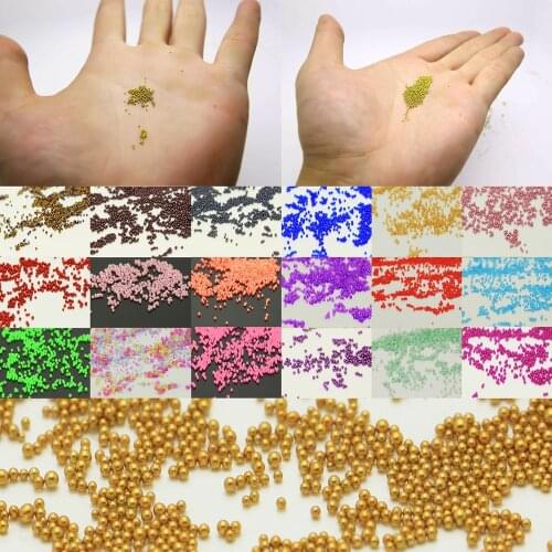 12g Glass fine 100000PCS subtle Bead No Hole 0.6mm-1mm Nail Art Caviar Marbles slight small beads