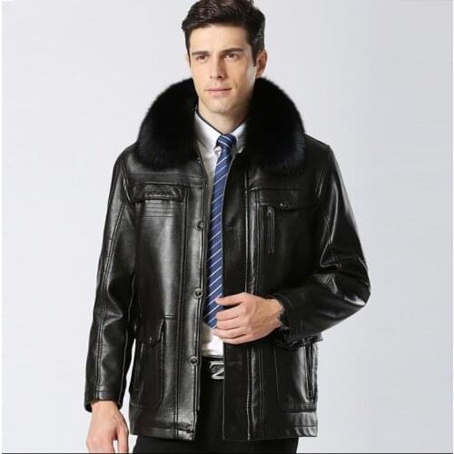 2020 leather clothing mens leather jackets winter motorcycle leather jacket men jaqueta de couro masculino plus velvet thicken