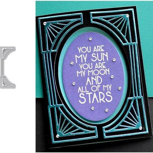 2021 New Arrival Line Frame Metal Cutting Dies Craft for Scrapbooking Handmade Knife Mould Blade Punch Stencils Dies Cut Model