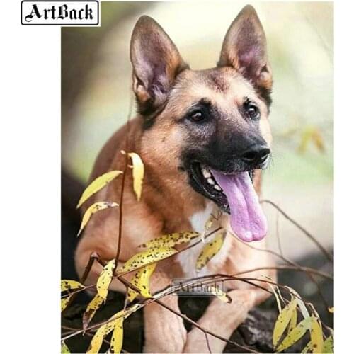 5D Diamond painting german shepherd full square / round new arrival diamond mosaic animal