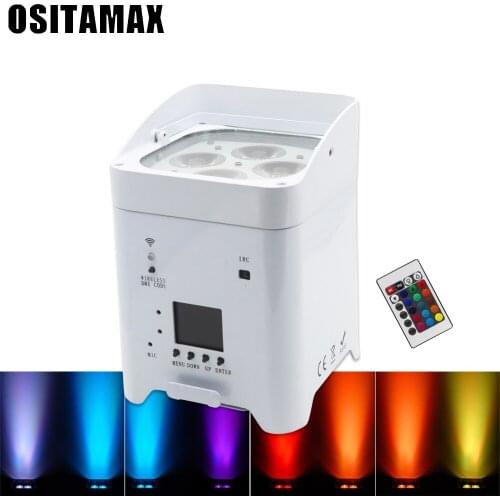 6pcs 4x18w led Par lights RGBW 6in1 4x18w RGBWA UV 6in1 par led dmx512 disco lights professional stage dj equipment