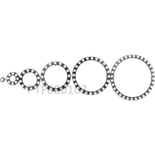 Addressable WS2812B pixel Ring 8 16 24 35 45 LEDs WS2812 SK6812 5050 RGB LED Ring WS2811 ic Built-in RGB DC5V