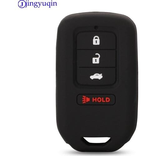 Jingyuqin Car Key Fob Pocket Cover Case For Honda Civic CR-V HR-V Accord Jade Crider Odyssey 2015 - 2018 Remote Protector