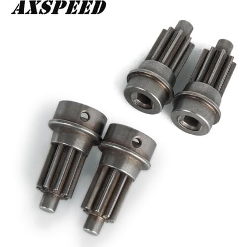 AXSPEED Front & Rear Axle Gear Shaft Drive for 1:10 RC Crawler Traxxas TRX4 TRX-4 Metal Axle Input Gear Shaft Parts