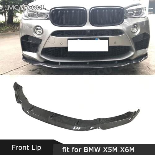 For BMW X5M F85 X6M F86 2015 2016 2017 2018 Front Lip Spoiler Carbon Fiber / FRP HM Style Bumper Chin Shovel Protector