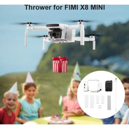 Drone Remote Thrower Air Drop System Landing Kits for FIMI X8 MINI Fishing Bait Wedding Ring Gift Deliver Life Rescue Thrower