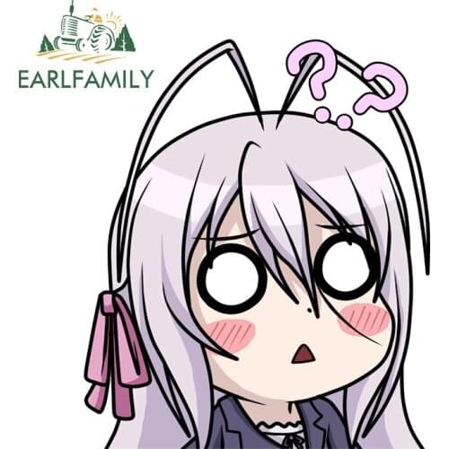 EARLFAMILY 13cm x 11cm for High School DxD Anime Personality Peeker Car Stickers and Decals JDM ATV VAN Window Car Assessoires