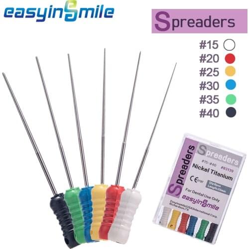 Dental Endodontic Niti Spreaders 25mm Files Endo Root Canal Hand Use 6pcs/pack X 5Pack EASYINSMILE