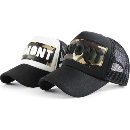 JAMONT 2019 Popular Summer Trucker Cap Men Baseball Hat Women Letters Snapback Caps Hip Hop Sun Hats Bone Masculino Mesh Caps