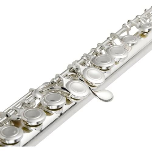 Jazzor Jinbao Professional Flute White Copper Silver Plated 16 Hole Flute JBFL-6237S