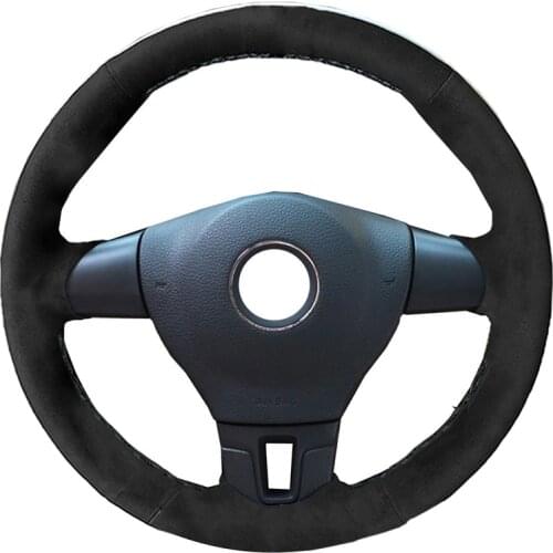 Alcantara Leather DIY Car Steering Wheel Cover for Volkswagen VW Golf Tiguan Passat B7 Passat CC Touran Jetta Mk6 Accessories