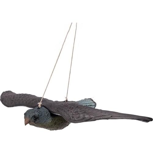 Creative Realistic Flying Hawk Ornament Scare Decoy Pest Mouse Repellent Supplies Home Outdoor Garden Yard Hanging Decoration