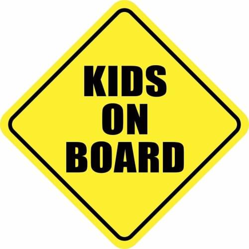 Hot Interesting KIDS ON BOARD STICKER DECAL BABY SIGN MADE IN USA High Quality KK Vinyl Cover Scratches Waterproof PVC