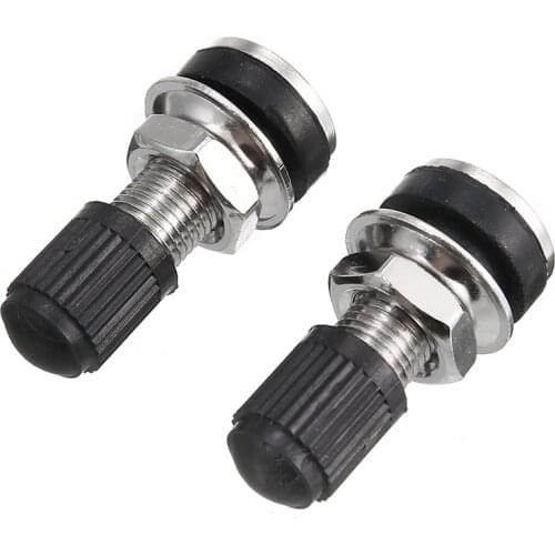 2pcs 36 mm x14mm Metal Tyre Valve Bolt In Stem Tire Bolt In Stem Universal Fit For Cars Motorcycles Bicycles