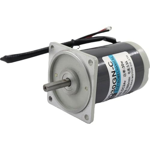30W DC Permanent Magnet Motor 12V24V Miniature 1800 Rpm High-speed Motor Speed Adjustment Forward and Reverse Motor