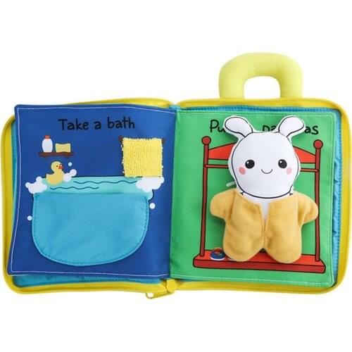 Soft Cloth Book Rustle Sound Infant Books Colors Shape Educational Toys Intelligence Development Toy For 0-12 Months Baby