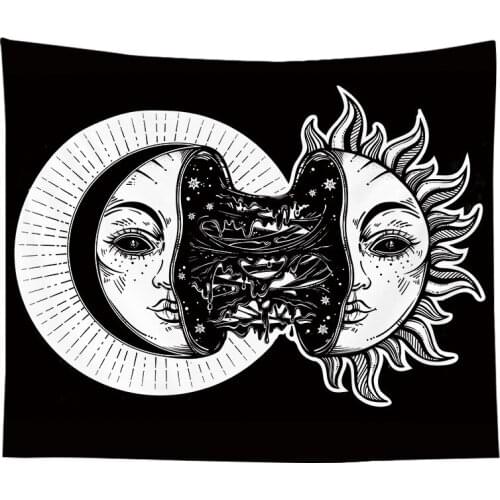 Wall Hanging Tarot Tapestry The Moon The Star Tapestry Polyester Fabric Tapestries Blanket Beach Towels Picnic Mat Drop Shipping