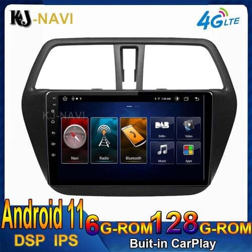 Octa-Core DSP Android 11.0 For Suzuki S-cross 2014 2015 2016 2017 Car Player Radio Video Multimedia GPS Navigation No DVD