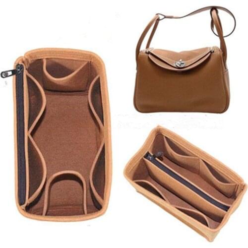 For lindy 26 30 34-3MM Felt PIn sert Bag Organizer Makeup Handbag Organizer Travel Inner Portable Cosmetic Original Organize Bag
