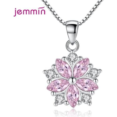 925 sterling silver necklace with snake chain rhinestones, womens girls, spiral jewelry accessories, fashion pendants