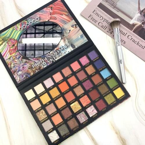 40 Colors Colorful Eyeshadow Palette Pearly Matte Sequined Eyeshadow Palette