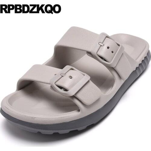 Casual italian native runway mens sandals 2019 summer outdoor blue famous brand shoes open toe slip on rubber slippers slides