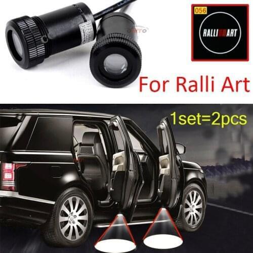 Car Door Projector Welcome Light Ghost Shadow LED Spotlight LED Ralliart For Lancer 10 9 EX Eclipse Galant outlander