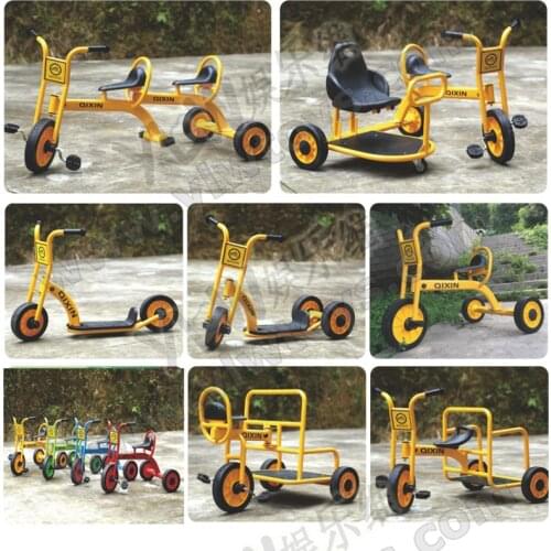 Kindergarten Bicycle Three Wheel Scooter Kids Pedicab Bike Riding On Toy Car