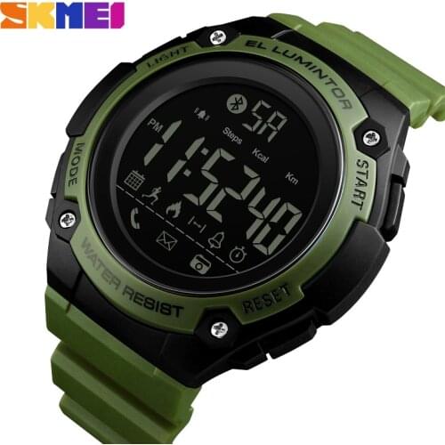 SKMEI Smart Sports Watches Bluetooth Calorie Pedometer Call Reminder Waterproof Men Fashion Digital Watch Relogio Masculino