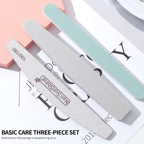 Thickened Sponge Double-sided Nail File Polishing Tool, Professional Nail Tool Nail Buffer Block Mini
