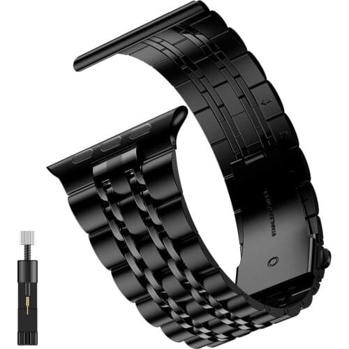 Pulseira for apple watch 6 se band 44mm 40mm Stainless Steel Bracelet for iwatch se 6 5 4 3 42mm 38mm strap Upgraded bands blue