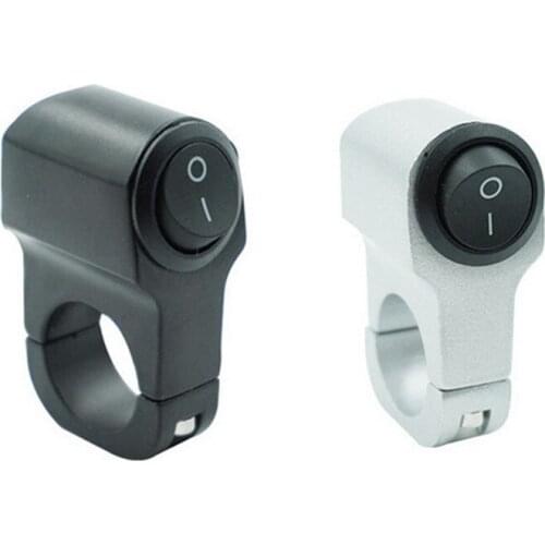 22cm 7/8in Aluminum Alloy Motorcycle Handlebar Headlight Switch Three-position Waterproof Switch 12V Fog Spotlight Retro Switch