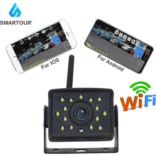 WIFI Wireless Vehicle Backup Camera LED Night Vision For Bus Van Caravan Trailer Truck RV Camper 9V-36V For Iphone And Android
