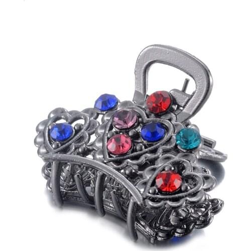 WWLB New Women Hair Claws Headwear Crystal Rhinestone Hair Claw Hairpins Hair Accessories Ornaments Hairgrip For Women Girl