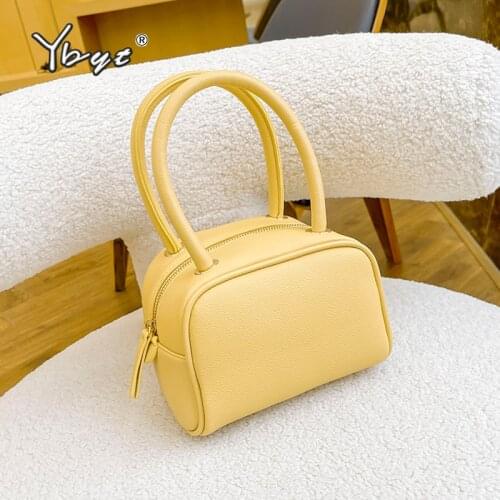 High Quality PU Leather Mini Daily Handbags And Purse Women Fashion Small Pillow Bags Solid Color Female Clutch torba damska