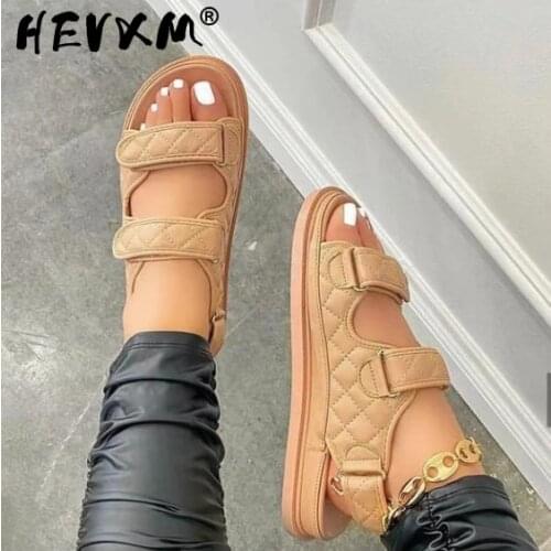 2021 Designer Luxury Hook&Loop Sandals Woman Sandals Gladiator Sandals Women High Quality Ladies Shoes Summer Platform Sandalias