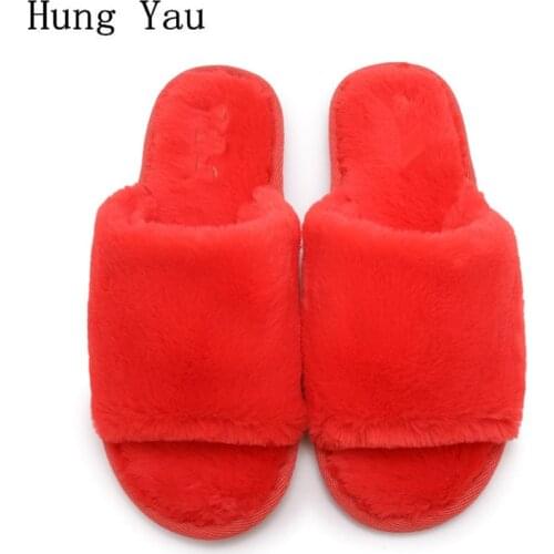 Women Slippers Flips Flops 2019 Winter Spring Shoes Fashion Solid Platform Woman Slides Non-slip Flat Indoor Home Comfortable