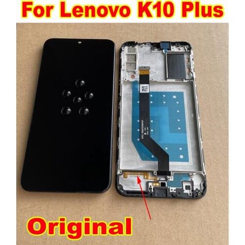 Original Best Working K10Plus LCD Display Touch Screen Digitizer Assembly Sensor + Frame For Lenovo K10 Plus 2340x1080 Pantalla