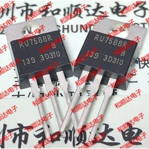 10pcs/lot RU7588R New Spot TO-220 75V 80A