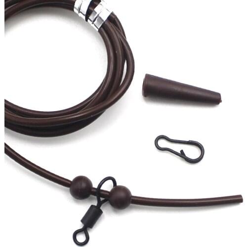 2 Set Readymade Carp Fishing Chod Rig Terminal Tackle Set Helicopter Tubing Rigged Rig Tube For Carp Fishing Safety Clip Helicop