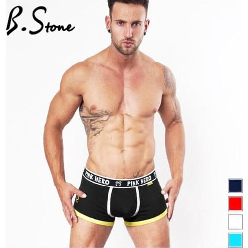 4 Pieces Cotton Color Together Mens Brand Boutique Plus Size Underwear Manufacturers Boxer Best Sellingseamless Panties Boxers